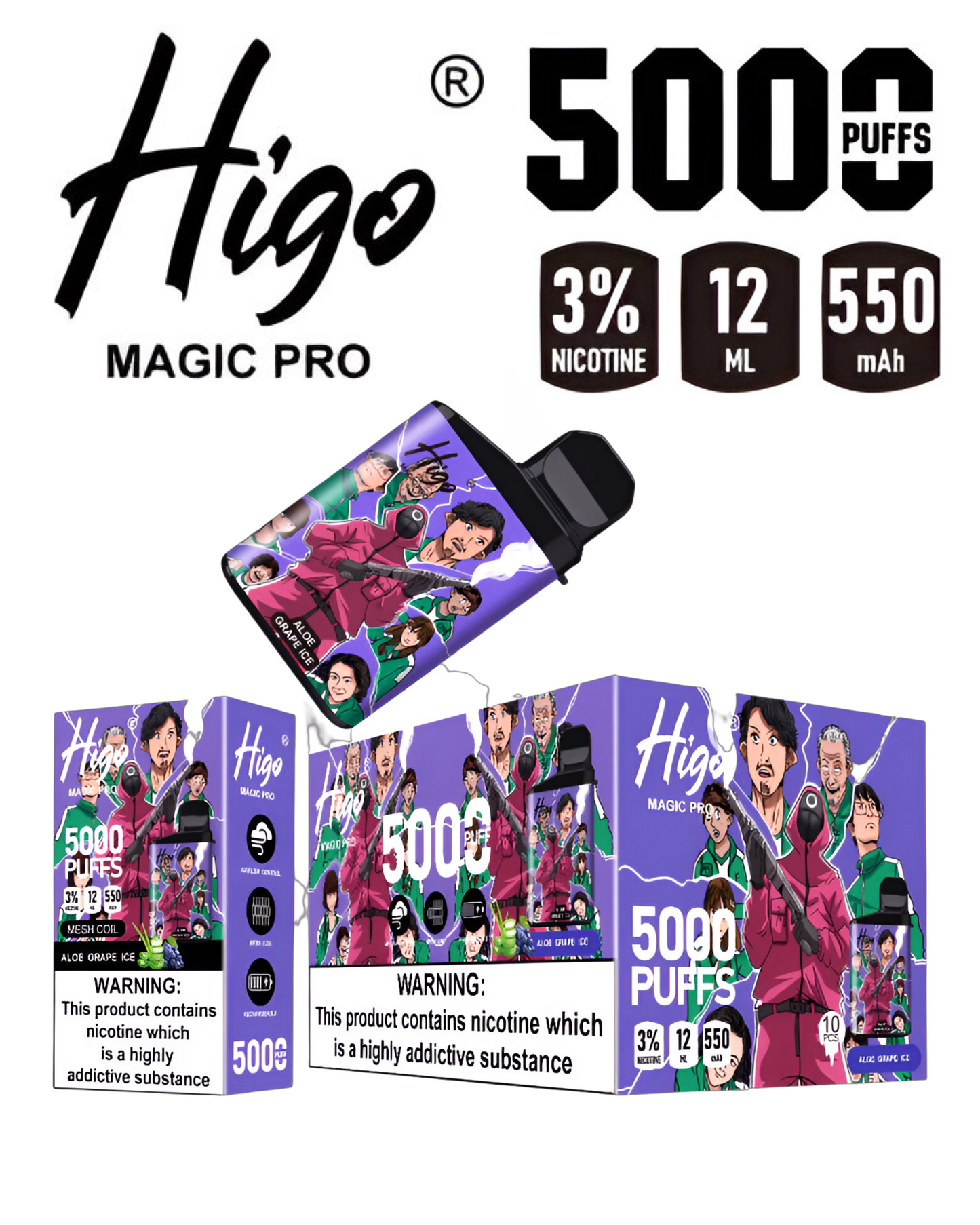 HIGO 5000 PUFFS - VAPEPEN - MIT NIKOTIN